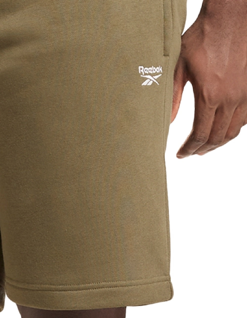 Shorts de lã masculino Reebok verde tamanho médio