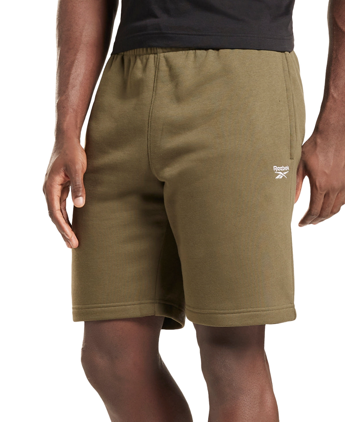 Shorts de lã masculino Reebok verde tamanho médio