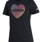 Camiseta feminina Adidas Cotton Badge Of Sport Logo Graphic, preta, tamanho médio