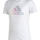Camiseta Adidas Feminina Badge Of Sports Algodão com Logotipo, Branca, Tamanho X-G