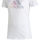 Camiseta Adidas Feminina Badge Of Sports Algodão com Logotipo, Branca, Tamanho X-G