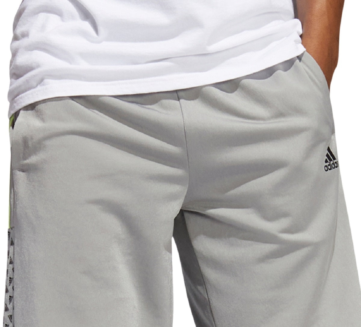 Shorts Adidas Badge Of Sport Regular Fit Tricot 10 Masculino Cinza Tamanho X-G