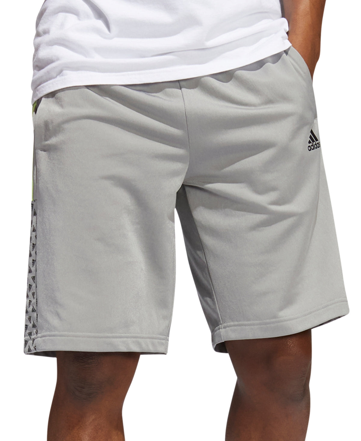 Shorts Adidas Badge Of Sport Regular Fit Tricot 10 Masculino Cinza Tamanho X-G