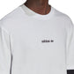 Camiseta Adidas Trefoil Manga Longa Masculina Branca Tamanho Médio
