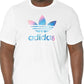 Camiseta Adidas Trefoil Series Masculina Branca Tamanho Médio