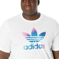 Camiseta Adidas Trefoil Series Masculina Branca Tamanho Médio