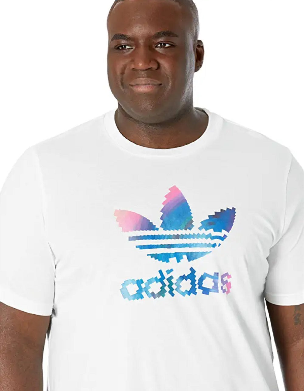 Camiseta Adidas Trefoil Series Masculina Branca Tamanho Médio