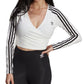 Camiseta curta feminina adidas 3 listras manga comprida branca tamanho pequeno