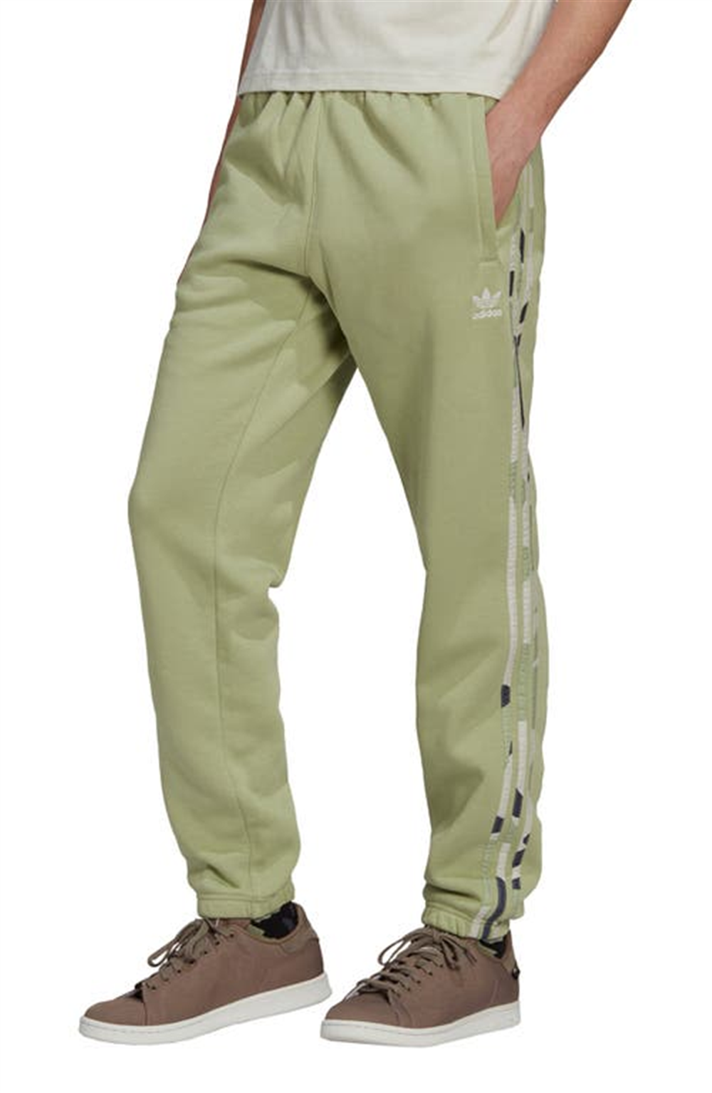 Calça de moletom camuflada masculina adidas verde tamanho GG