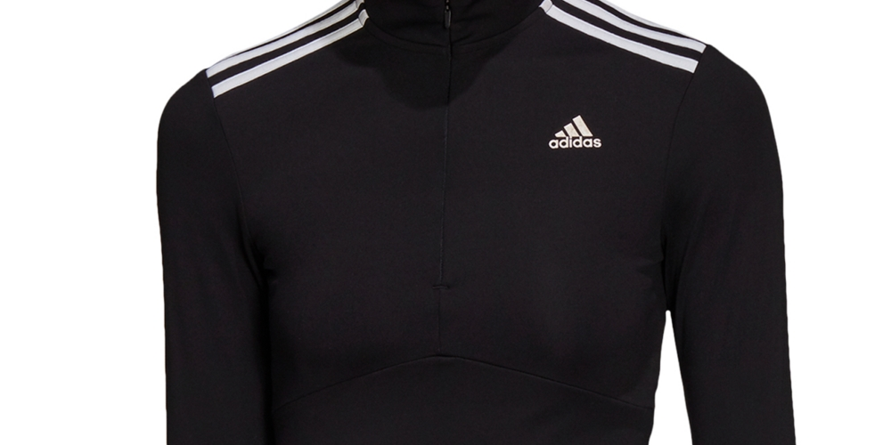 Blusa Adidas Hyperglam Quarter Zip Feminina Preta Tamanho XS