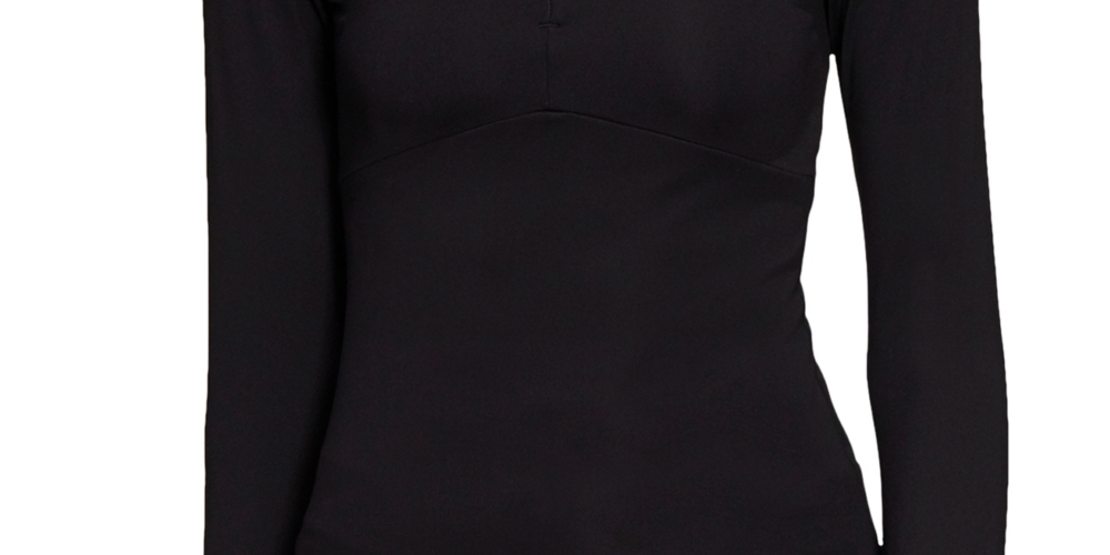 Blusa Adidas Hyperglam Quarter Zip Feminina Preta Tamanho XS