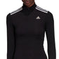 Blusa Adidas Hyperglam Quarter Zip Feminina Preta Tamanho Grande