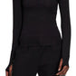 Blusa Adidas Hyperglam Quarter Zip Feminina Preta Tamanho Grande