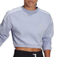 Moletom feminino cropped adidas roxo tamanho grande