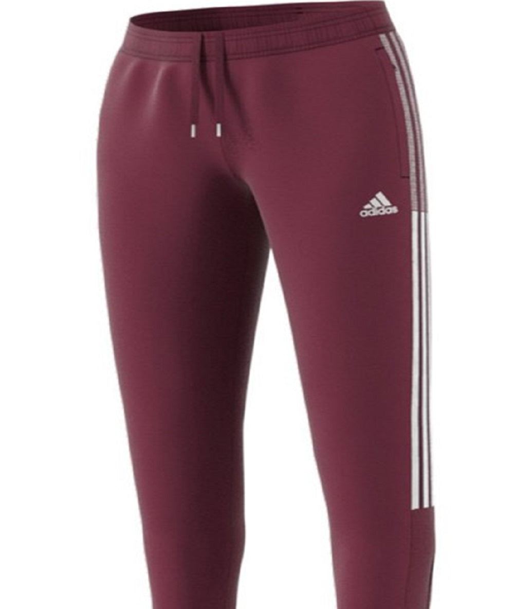 Calça de corrida feminina Adidas Tiro 21 vermelha, tamanho grande