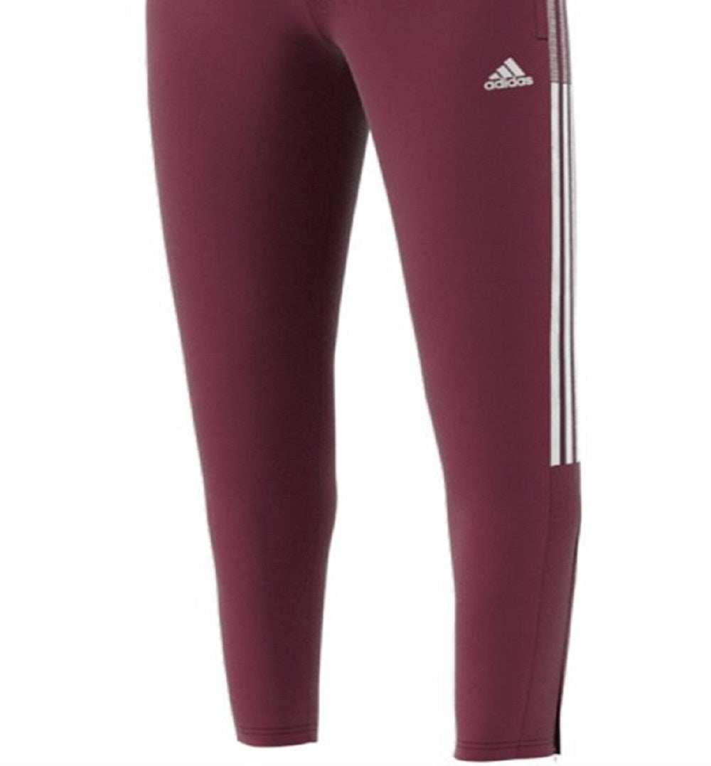 Calça de corrida feminina Adidas Tiro 21 vermelha, tamanho grande