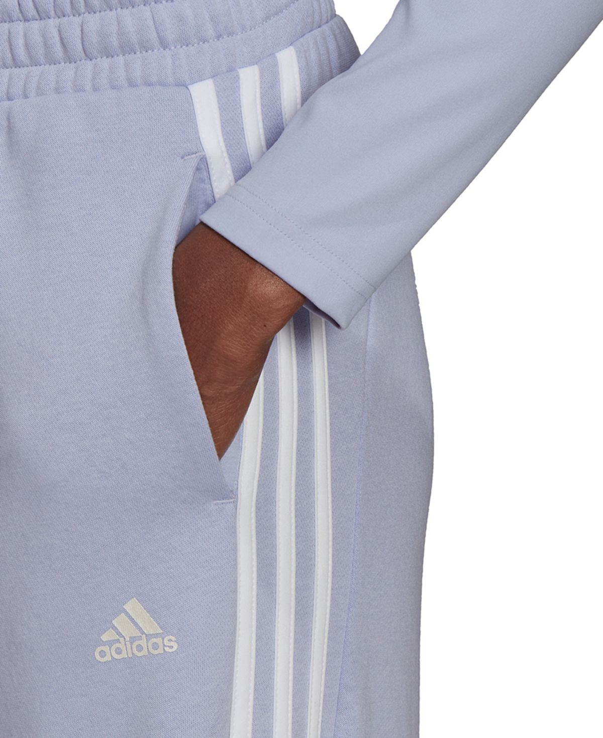 Calça de moletom adidas feminina de cintura alta cinza tamanho GG