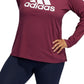 Blusa Adidas Feminina Badge Of Sports Algodão com Logotipo Vermelho Tamanho 4X