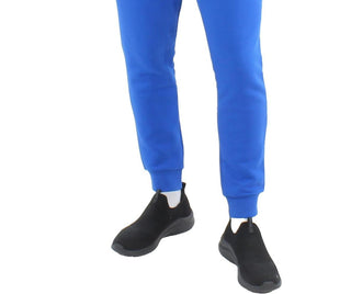 Calça de moletom adidas Essentials Slim Ft Tapered Leg Masculina Azul Tamanho Médio