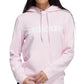 Moletom com capuz feminino Adidas Logo Rosa Tamanho Grande