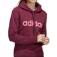 Moletom com capuz feminino Adidas Logo Vermelho Tamanho Médio