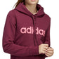 Moletom com capuz feminino Adidas Logo Vermelho Tamanho Médio