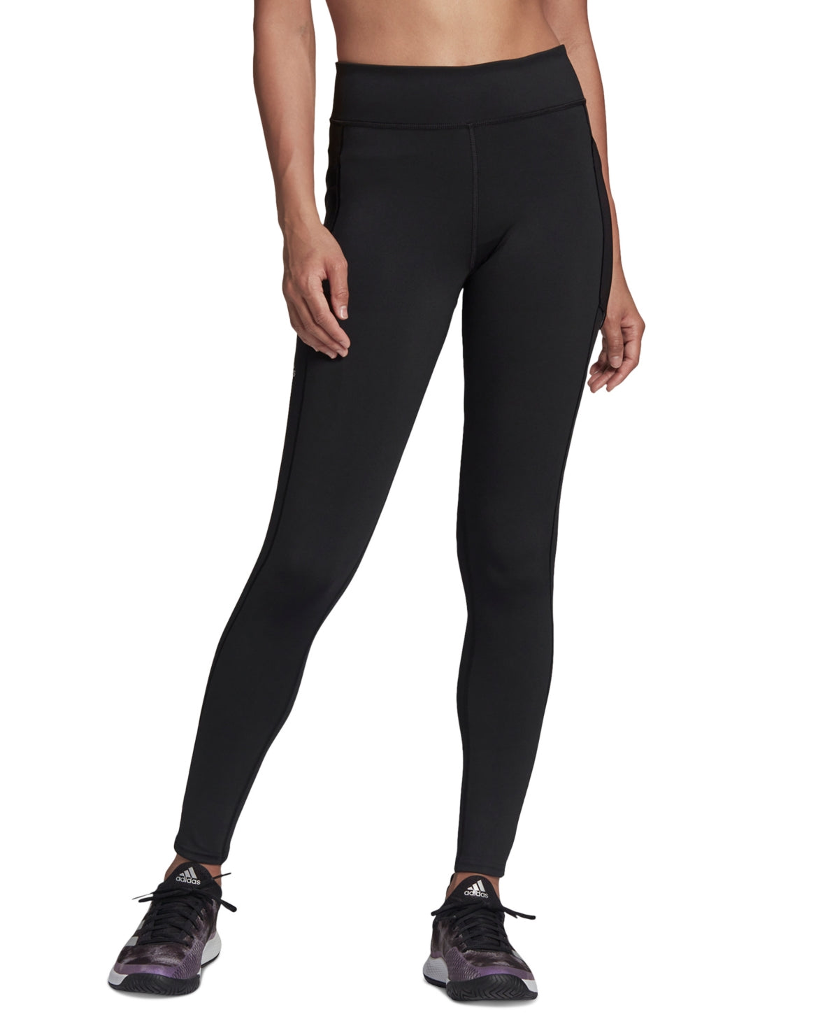 Calça legging feminina adidas Aeroready Tennis Match, preta, tamanho extragrande
