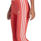 Calça legging feminina adidas Classic 3 Stripes vermelha tamanho X-S