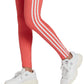 Calça legging feminina adidas Classic 3 Stripes vermelha tamanho X-S