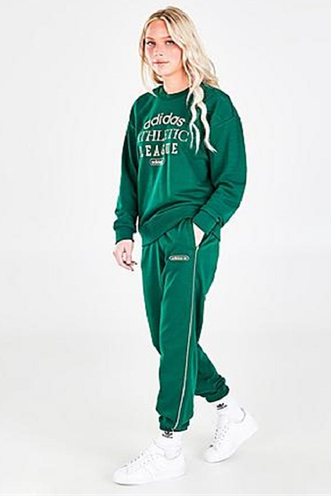 Calça de moletom adidas Originals Retro Luxury Feminina Verde Tamanho Grande