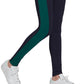 Leggings Adidas Colorblocked Feminina Azul Tamanho Médio