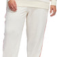 Calça de moletom feminina Adidas, branca, tamanho 2X