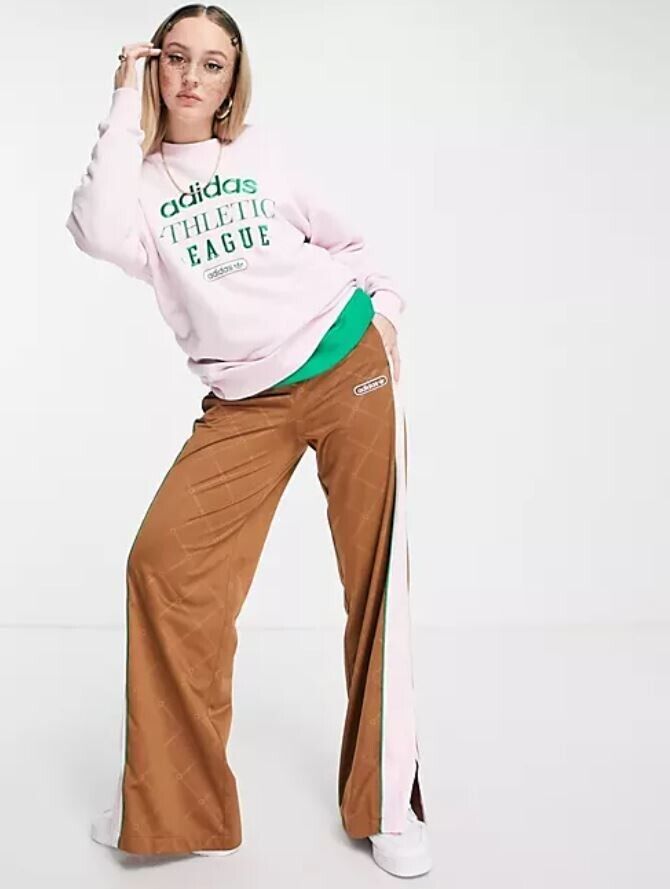 Moletom Adidas Originals Retro Luxury Crewneck Feminino Rosa Tamanho M