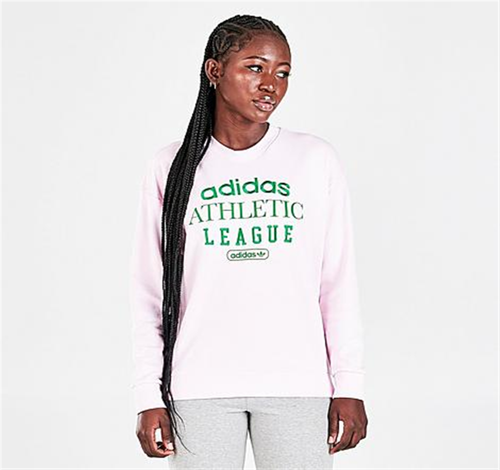 Moletom Adidas Originals Retro Luxury Crewneck Feminino Rosa Tamanho M