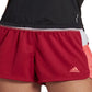 Shorts Adidas Pacer Feminino Vermelho Tamanho X-G