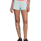 Shorts de treino feminino Adidas Colorblocked azul, tamanho médio