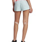 Shorts de treino feminino Adidas Colorblocked azul, tamanho médio