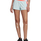 Shorts de treino feminino Adidas Colorblocked azul, tamanho médio