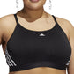 Sutiã esportivo feminino adidas 3 listras X Back preto tamanho 4X