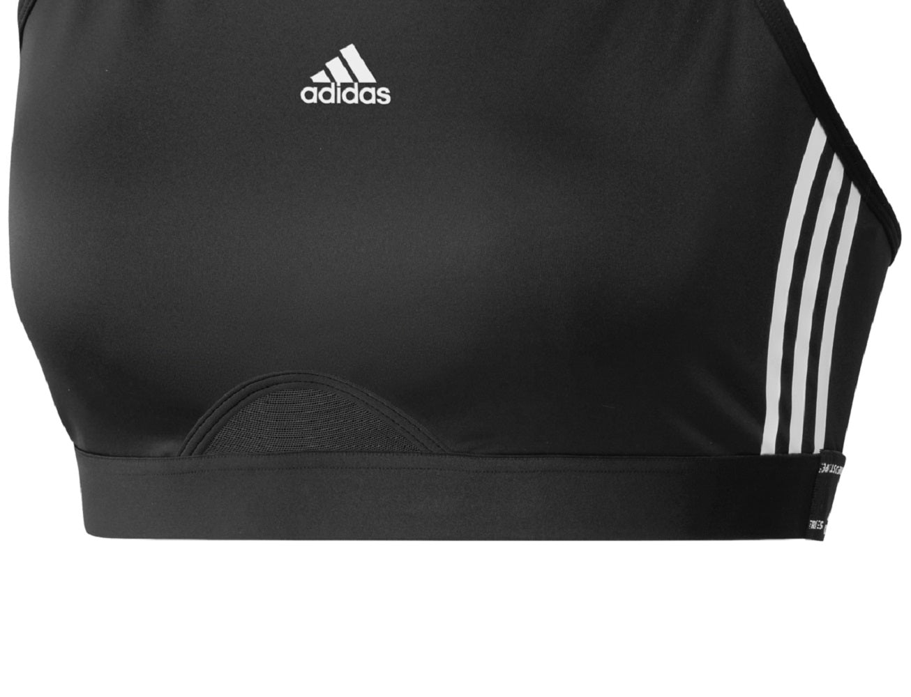 Sutiã esportivo feminino adidas 3 listras X Back preto tamanho 4X