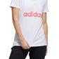 Camiseta Adidas Feminina Badge Of Sport Algodão Branca Tamanho P