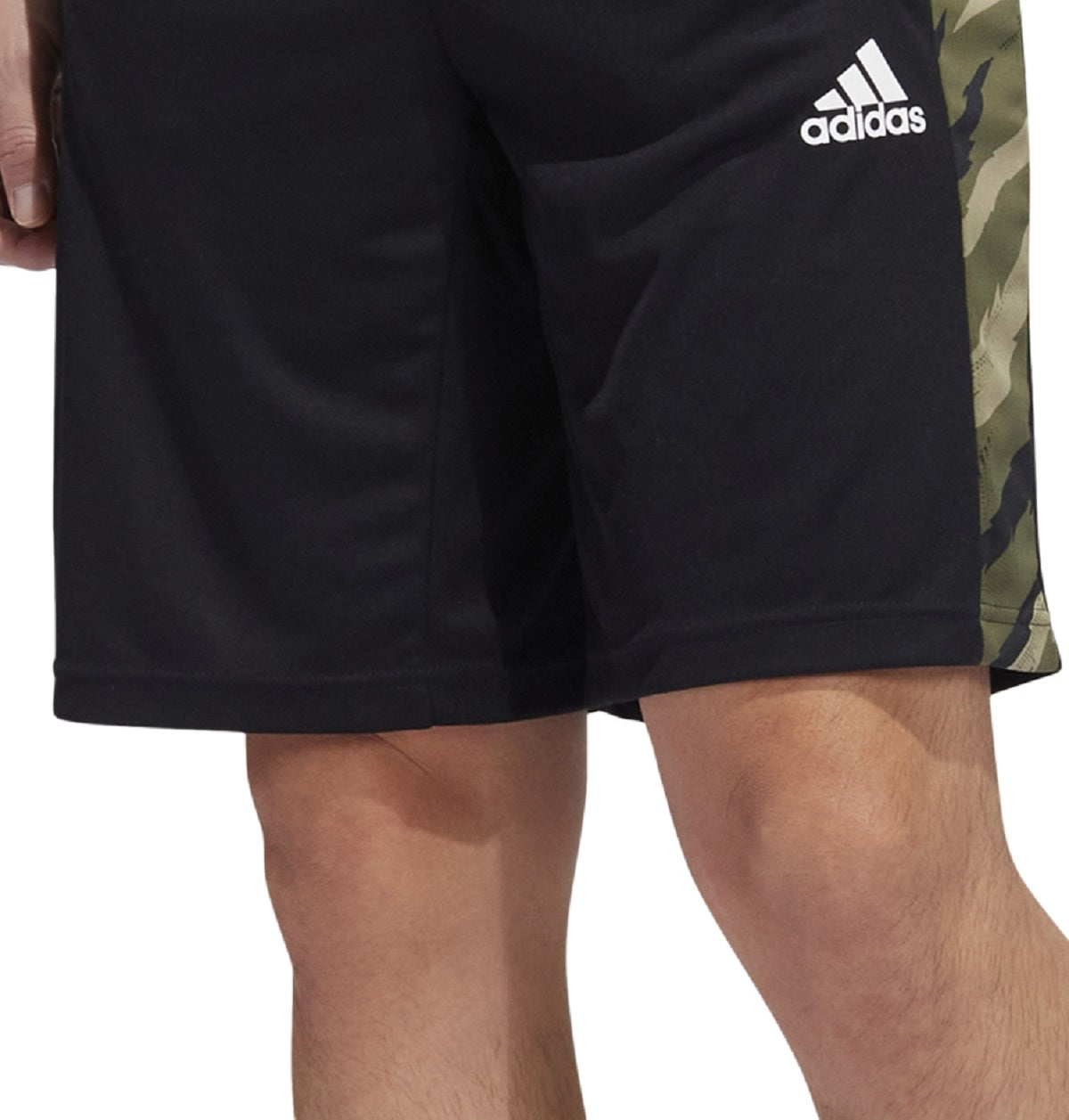 Shorts Adidas Feelstrong Regular Fit Camuflado Performance Masculino Verde Tamanho Médio