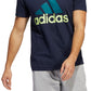 Camiseta Adidas Masculina Badge Of Sport Logo Azul Tamanho X-G