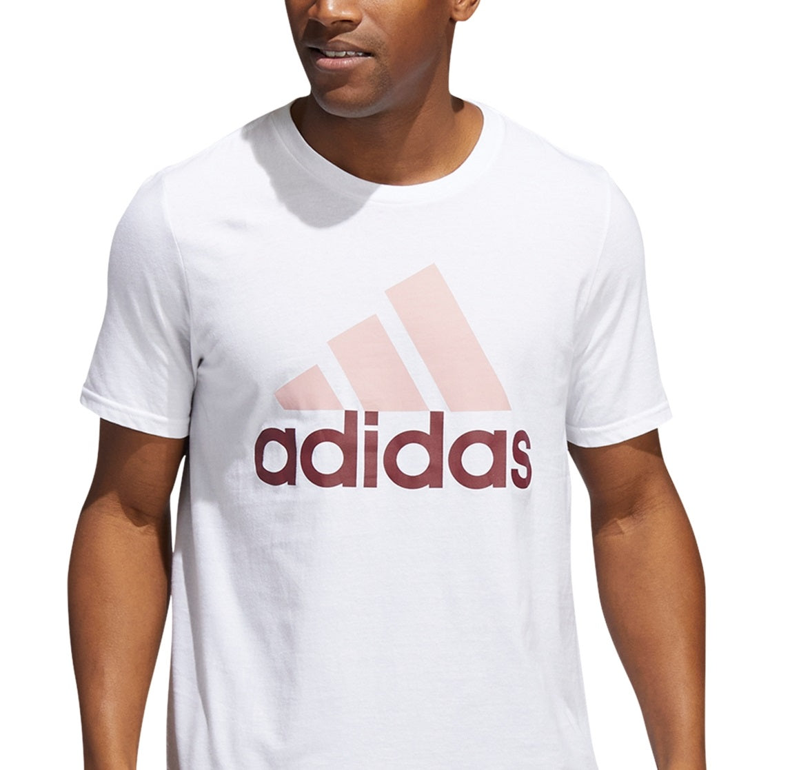 Camiseta Adidas Masculina Badge Of Sport Branca Tamanho Médio