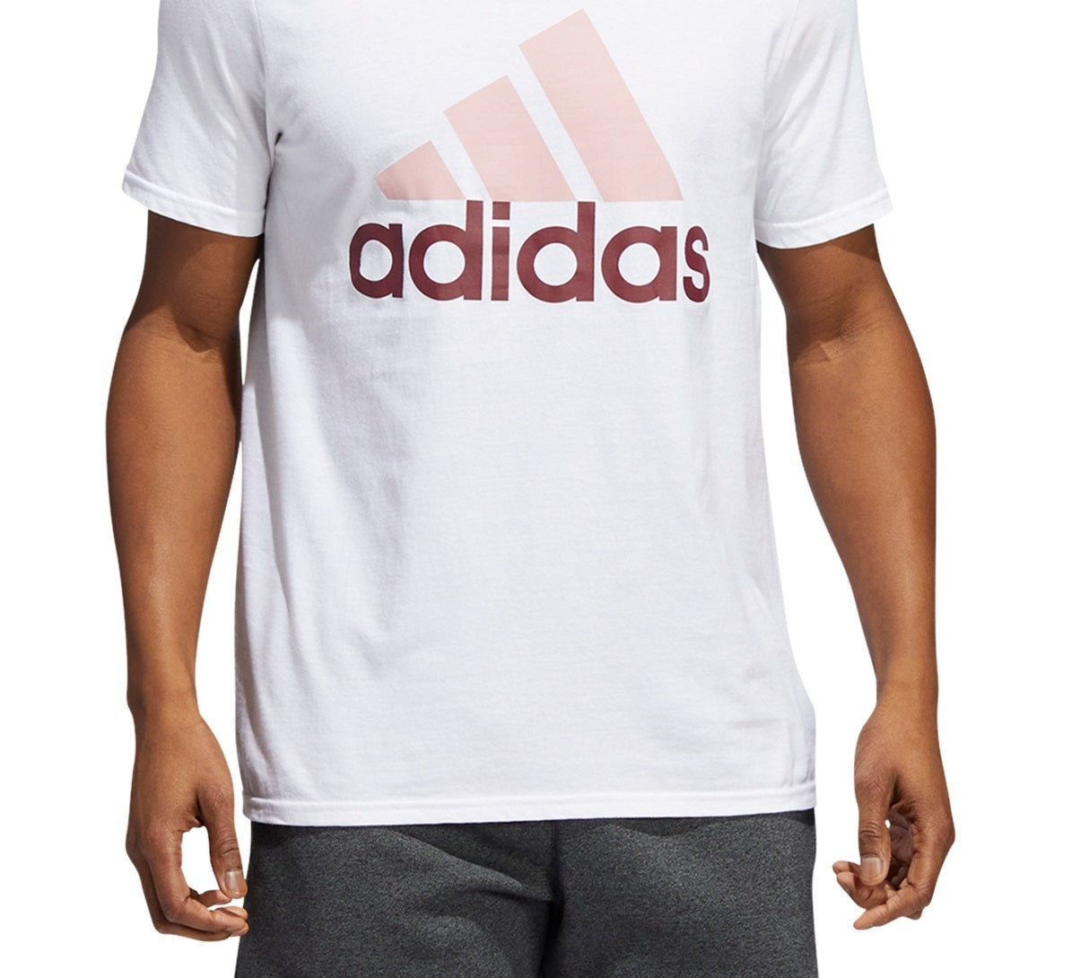 Camiseta Adidas Masculina Badge Of Sport Branca Tamanho Médio