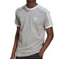Camiseta de algodão adidas Adicolor 3 Stripes masculina, verde, tamanho M
