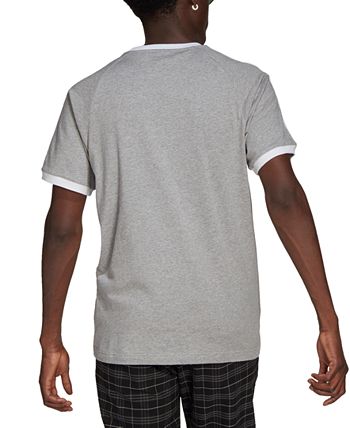 Camiseta de algodão adidas Adicolor 3 Stripes masculina, verde, tamanho M