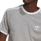 Camiseta de algodão adidas Adicolor 3 Stripes masculina, verde, tamanho M