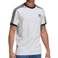 Camiseta de algodão adidas Adicolor 3 Stripes masculina, verde, tamanho M