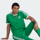 Camiseta Adidas Masculina 3 Listras Algodão Verde Tamanho P